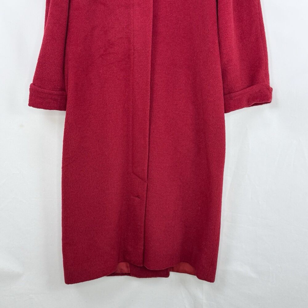 Harvé Benard Vintage Style Red Wool Coat Double Breasted Women’s XL USA - Picture 15 of 16